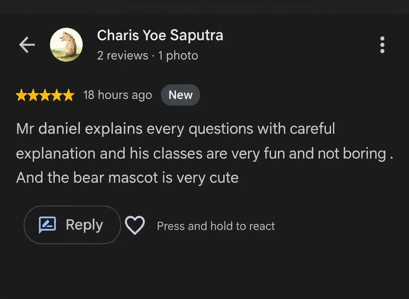 Review by Charis