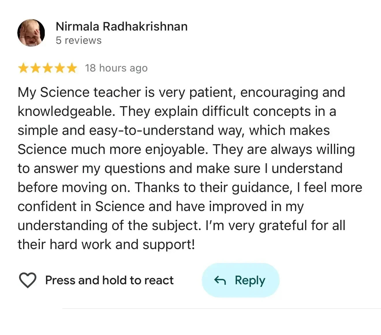 Review by Nirmala