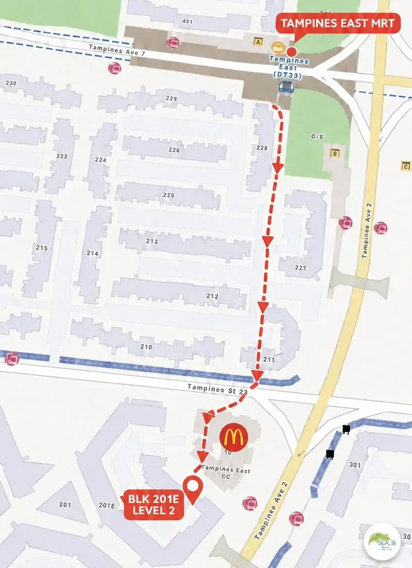 Bestminds Academy Tampines location map